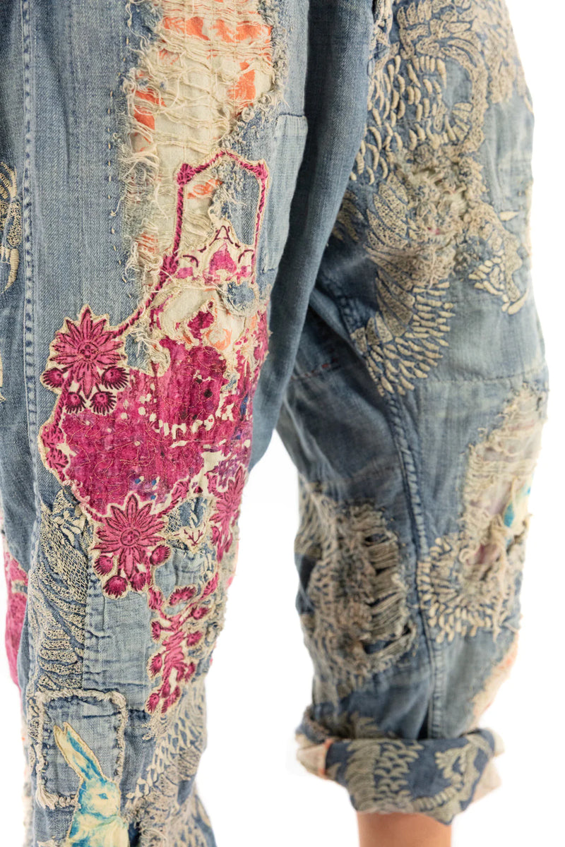 MAGNOLIA PEARL PANTS 457 Embroidered Dragon Miners