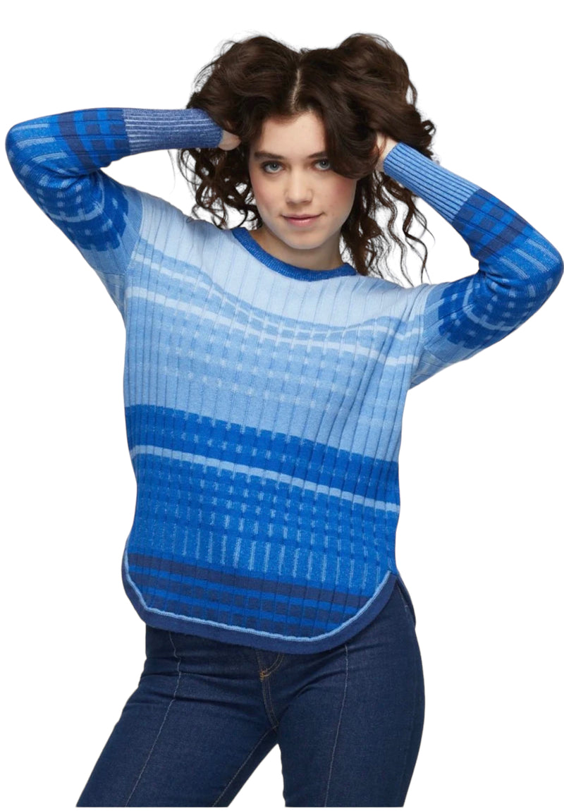 ZAKET&PLOVER ZP5328U Stripe Ribbed Sweater