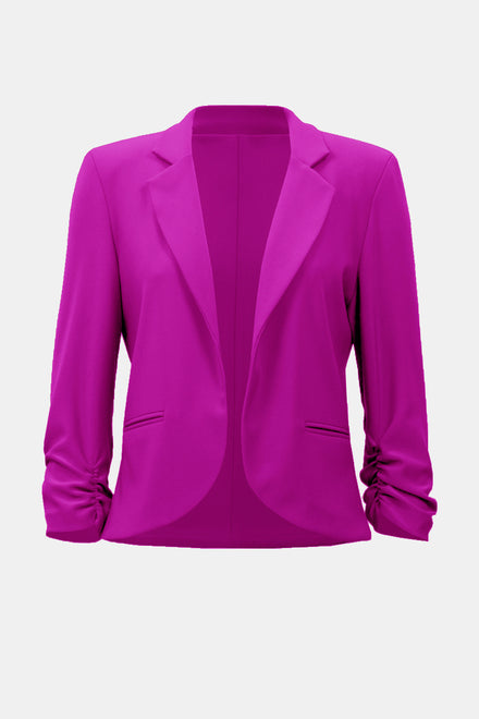 JOSEPH RIBKOFF 143148 Cropped Rounded Hem Blazer