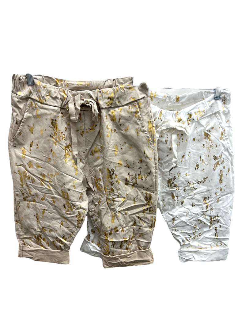 BRAND BAZAR GOLDIE Metallic Shorts