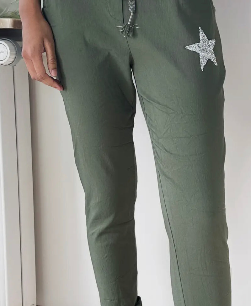 Star Crinkle Jogger Pant