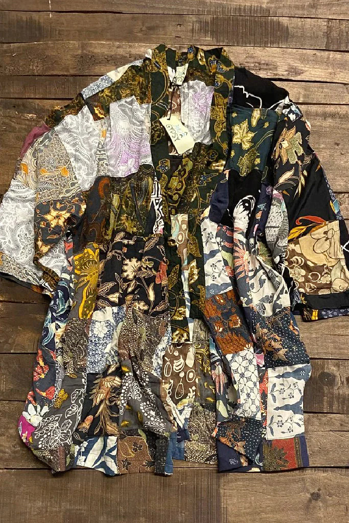 JADED GYPSY Out Of Touch Patchwork Kimono