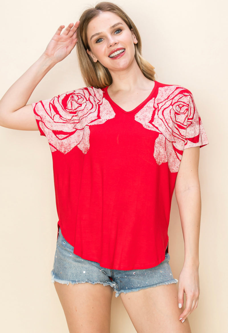 VOCAL 20873S Roses Top