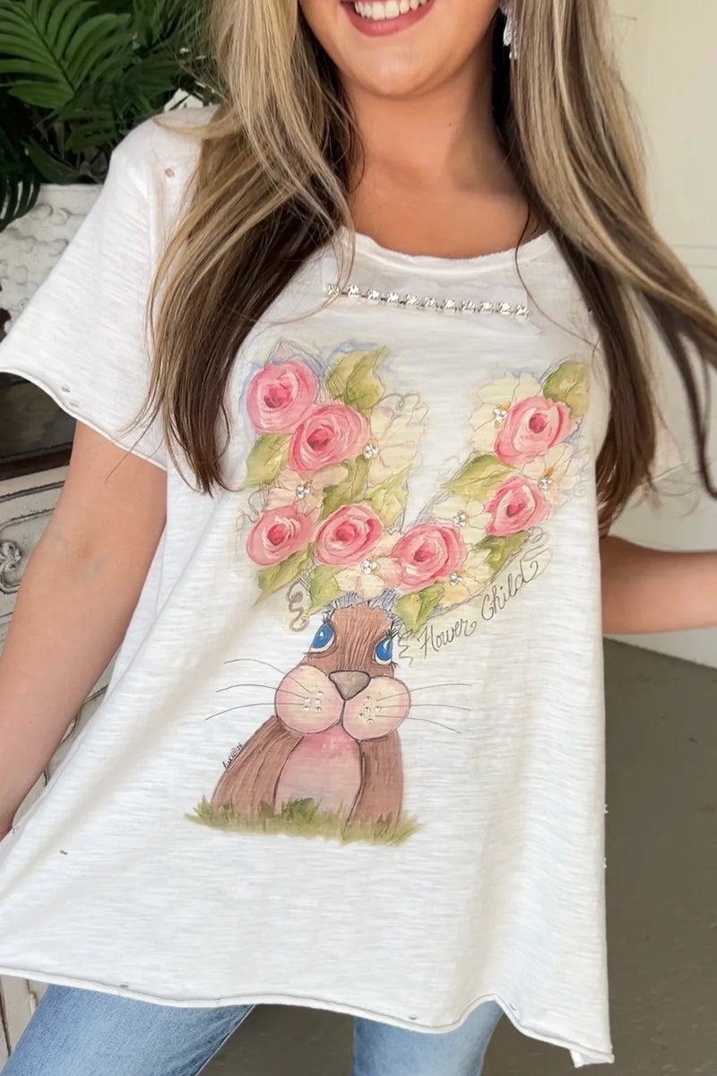 Bunny FLOWER CHILD T-Shirt