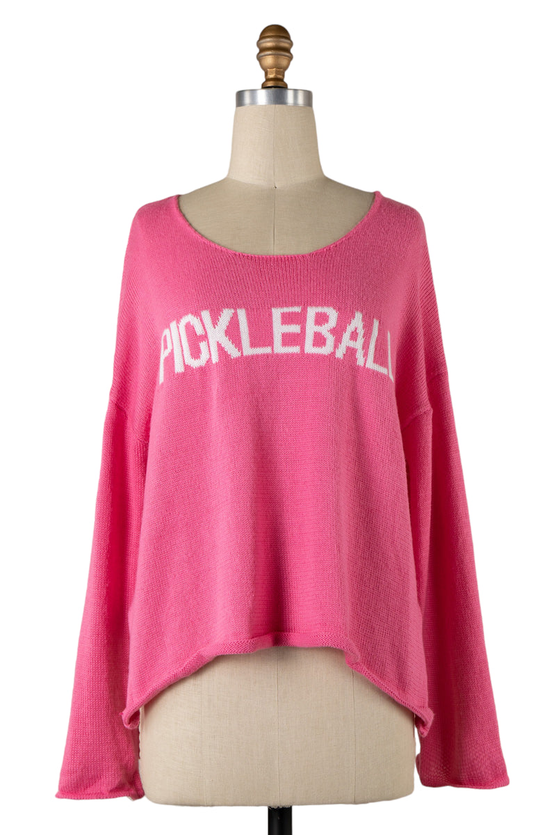 Let’s Play Pickleball Pink Sweater