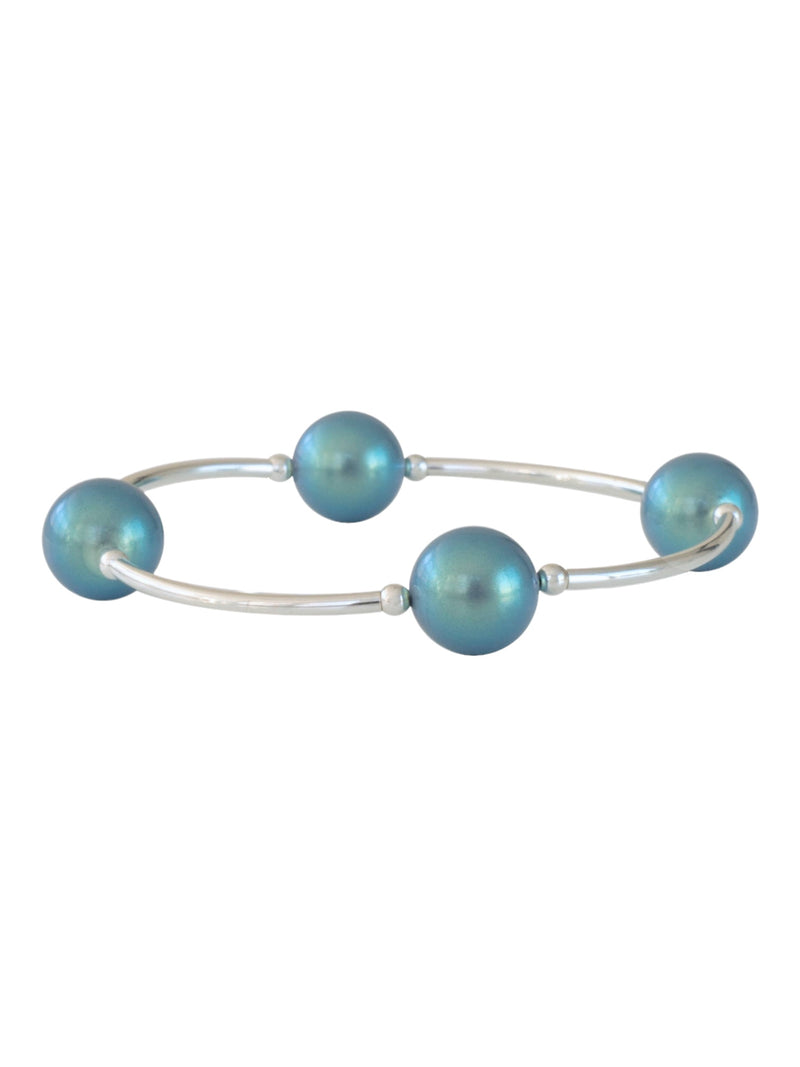 Shimmer Blue Pearl Blessing Bracelet