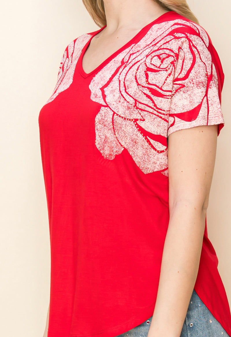 VOCAL 20873S Roses Top