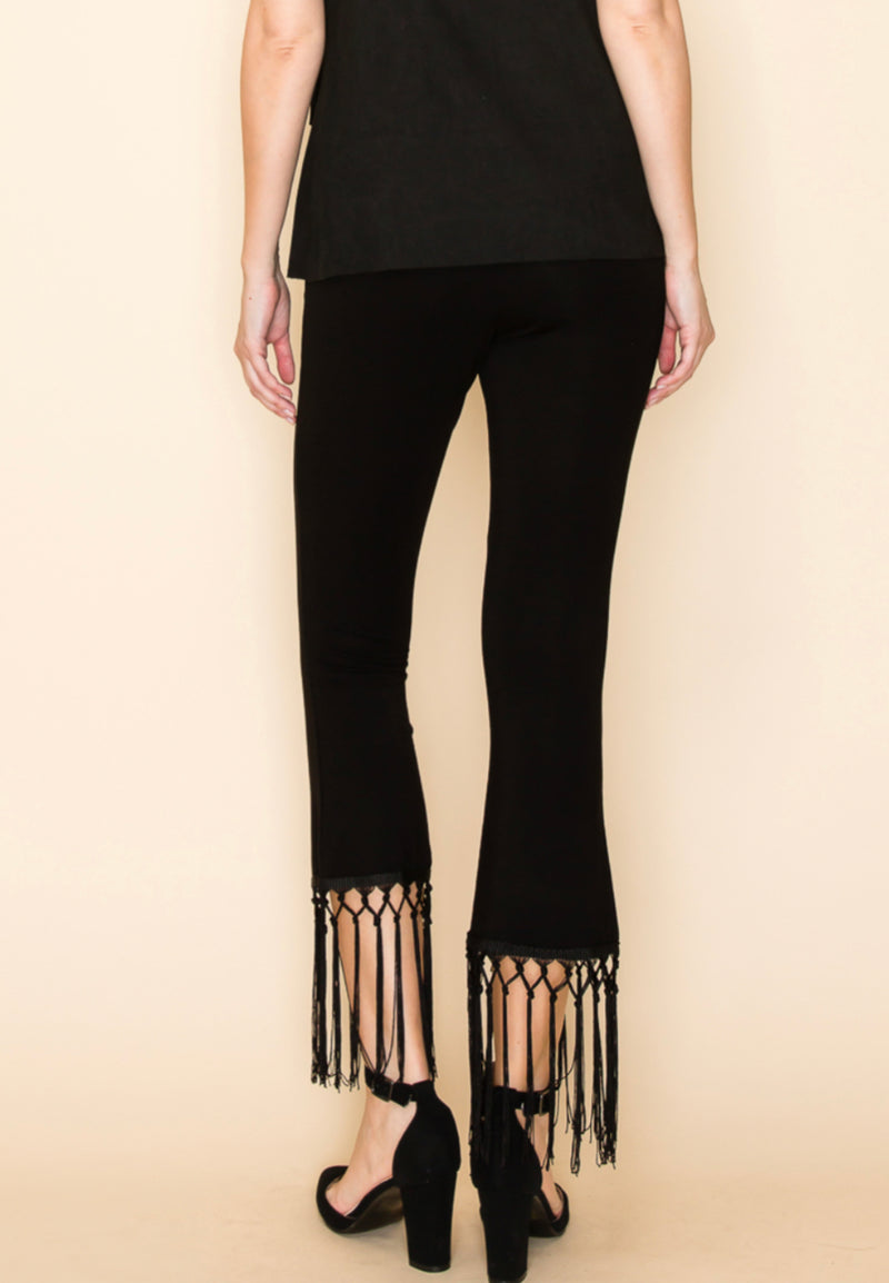 VOCAL 20337P Fringe Hem Pants