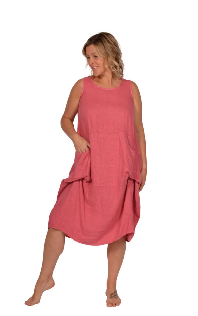 CATHERINELILLY ITBS2821 Side pocket Dress