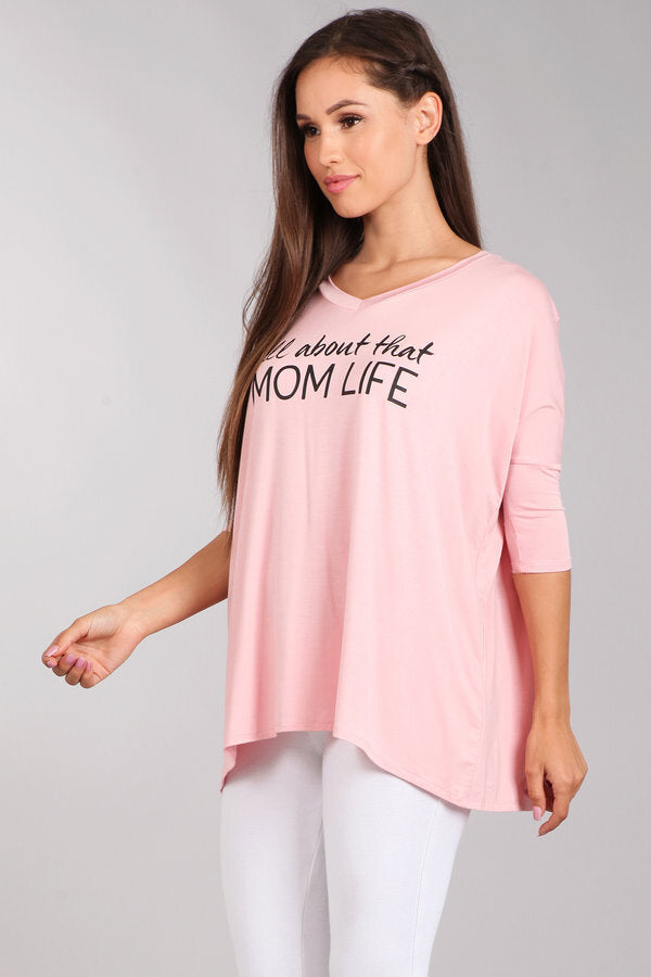 BLVD 70798D All about that Mom Life Tee