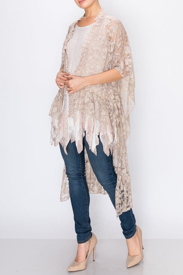 ORIGAMI OLS-4302 Lace duster