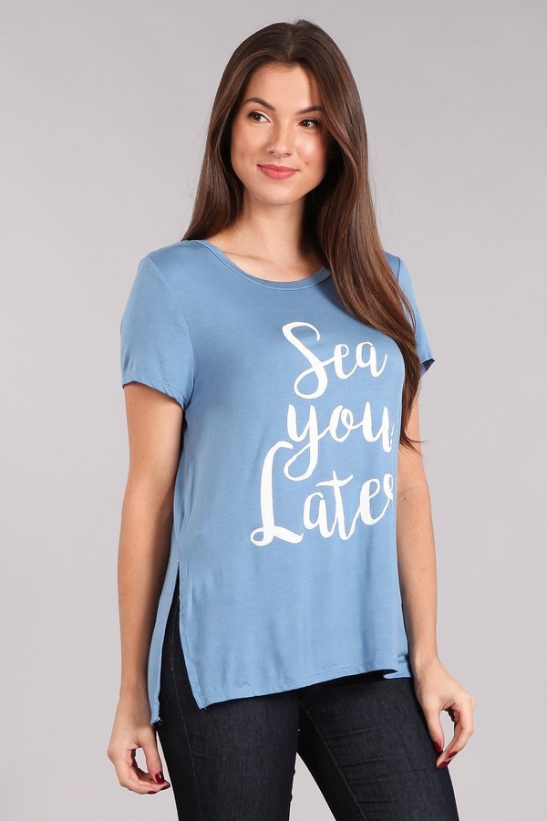 BLVD 70682D Sea You Later Tee