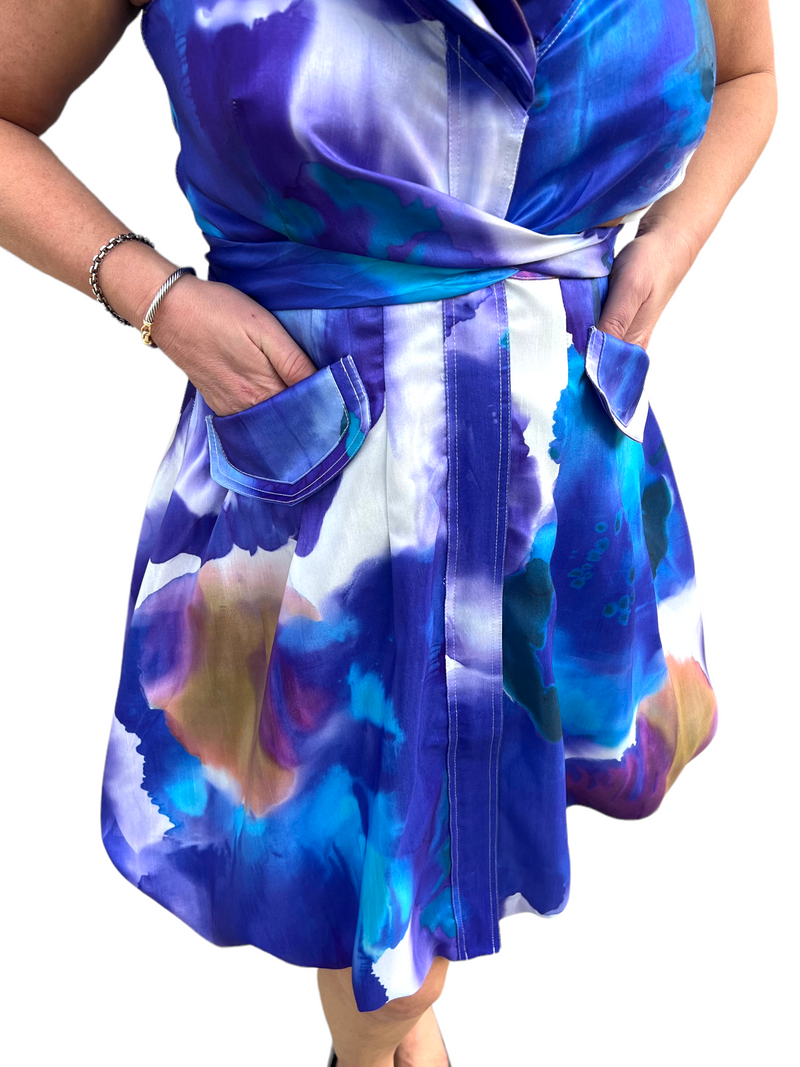 #1 Seller -  Spring Watercolor Bubble Dress S23150