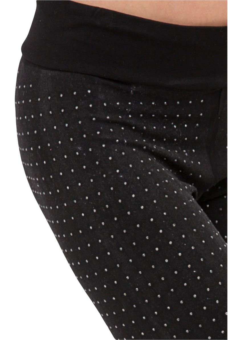 #1 Seller - VOCAL IM2028P Studded Capri leggings