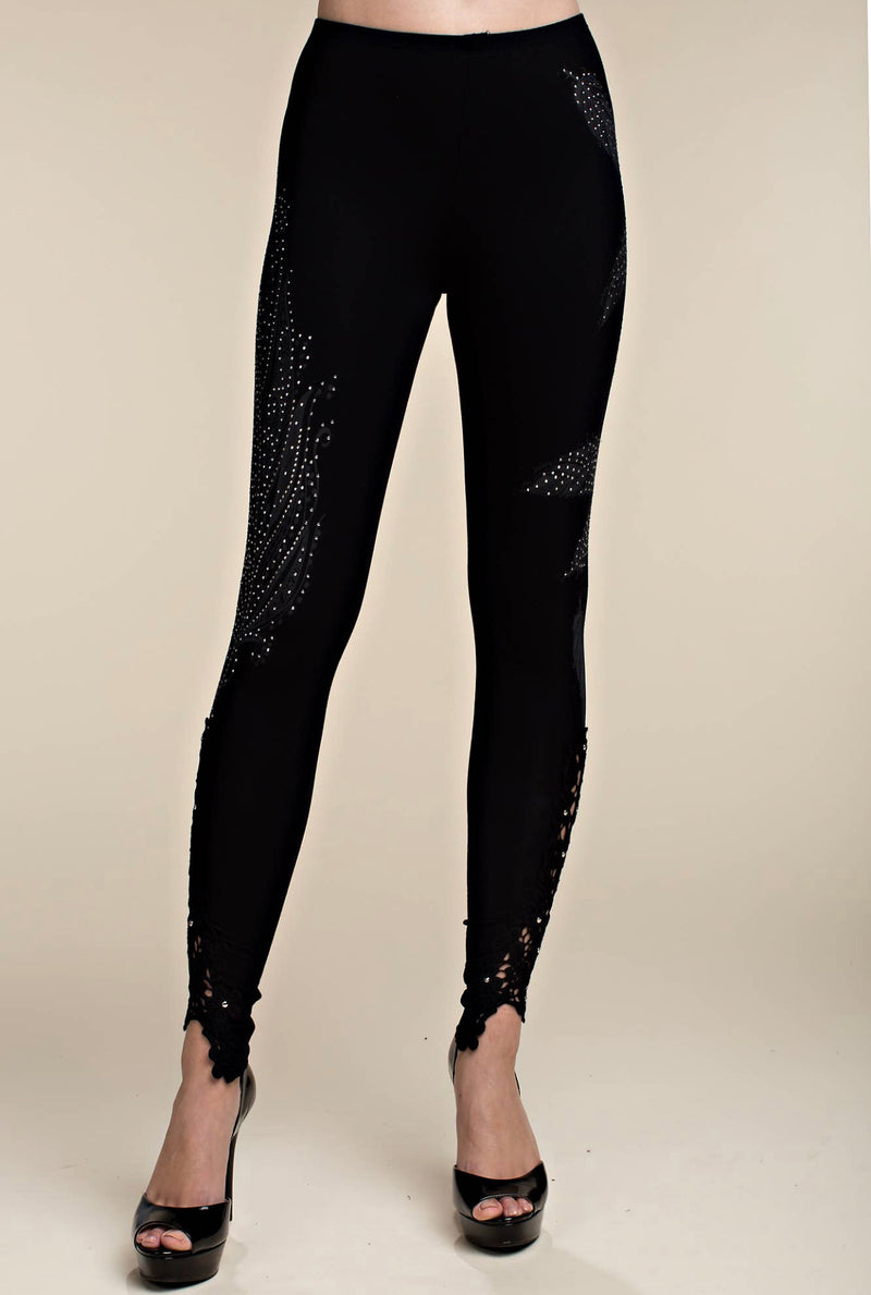 VOCAL IM0831P Feather Bling Leggings