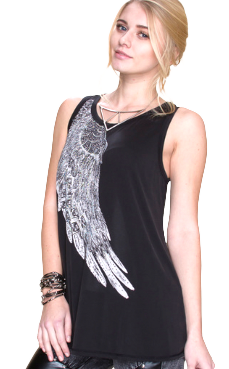 VOCAL 15756T Bling Wing Tank
