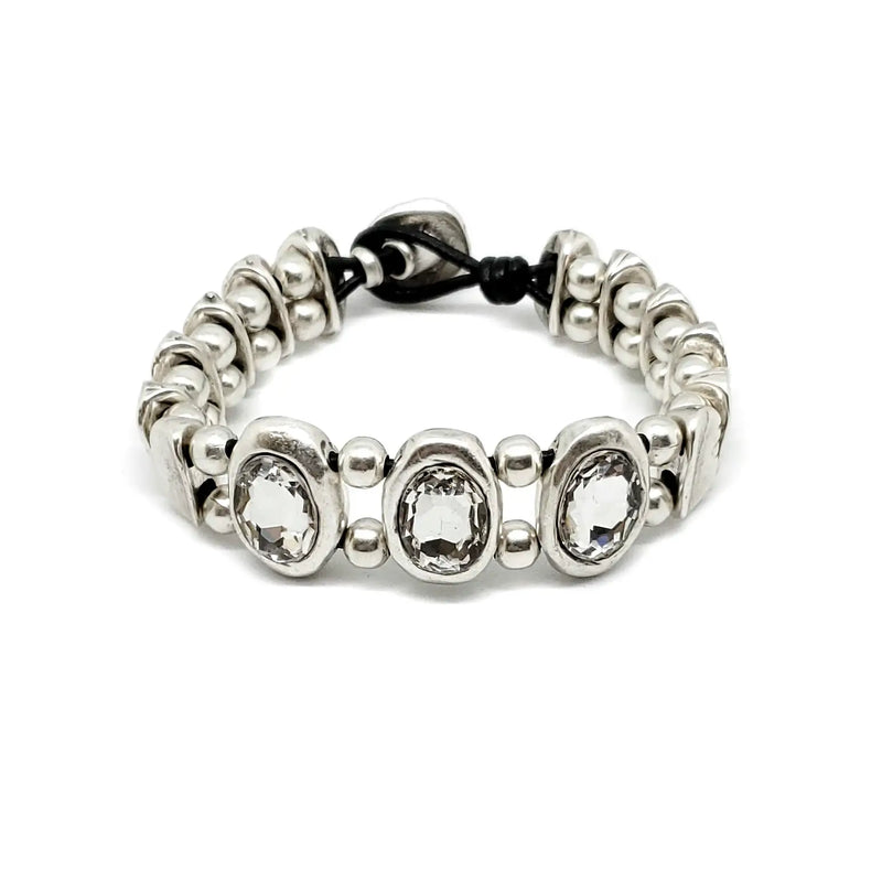 CHANOUR NB23673 Three Stone Bracelet